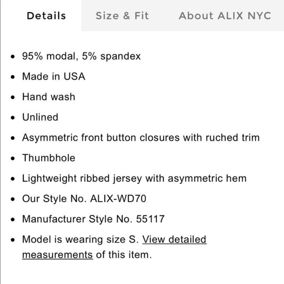 Alix Nyc Lanett Button-Up Asymmetric Dress Black - Picture 11 of 11